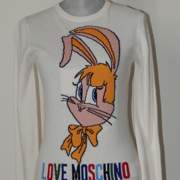 Love Moschino Embellished Knit Women’s Pullover Sweater Top Size Various NWT - Picture 4 of 12